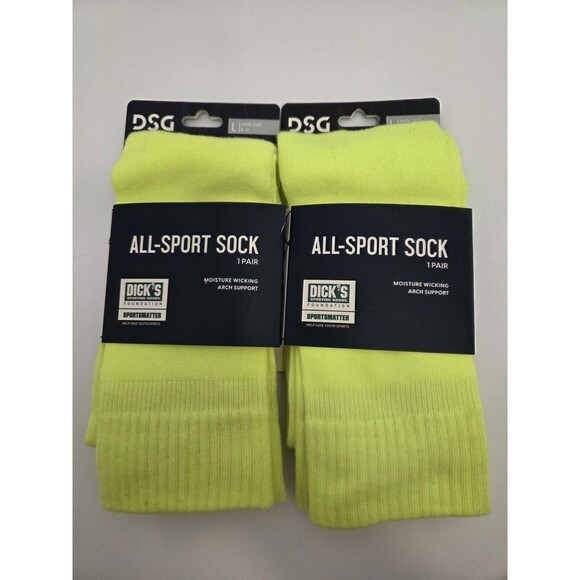Pack of 2 DSG All Sport Athletic Over the Calf Men's Socks | Large(8-13) - Picture 2 of 5